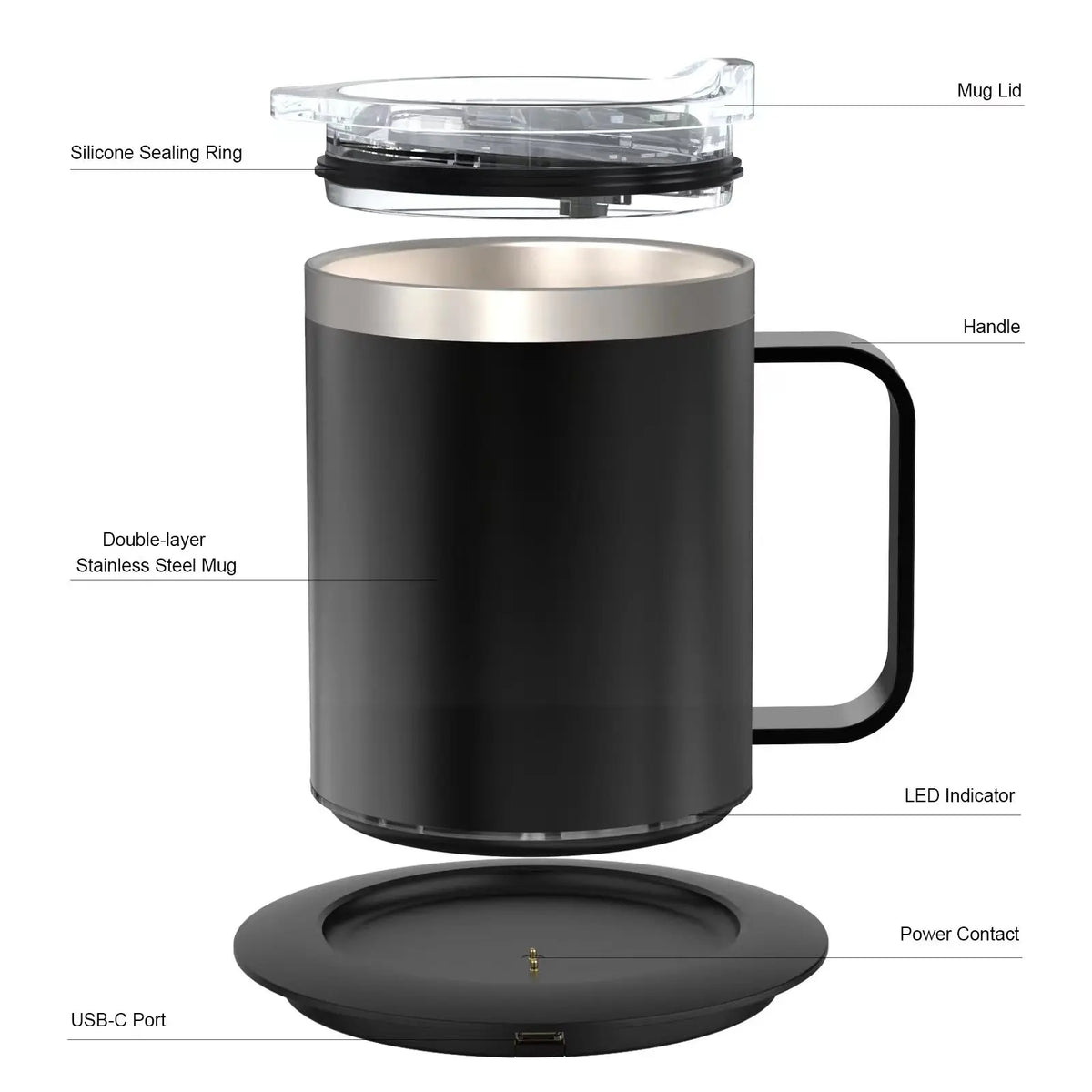 Smart Self-Heating Travel Mug